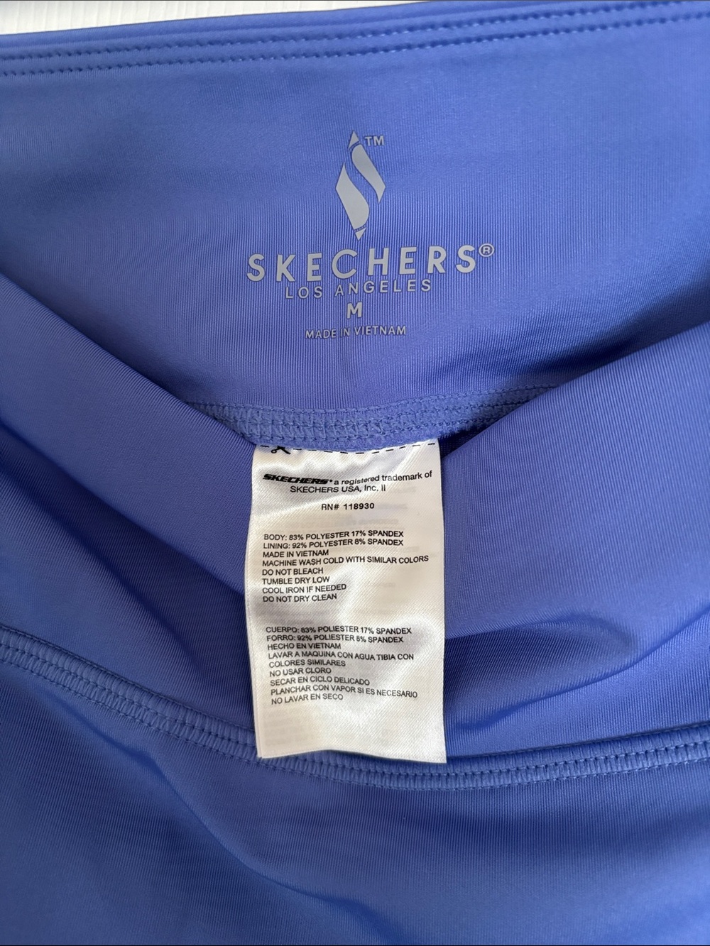 Skechers Blue Athletic Skort with Side Pockets - Picture 3 of 4